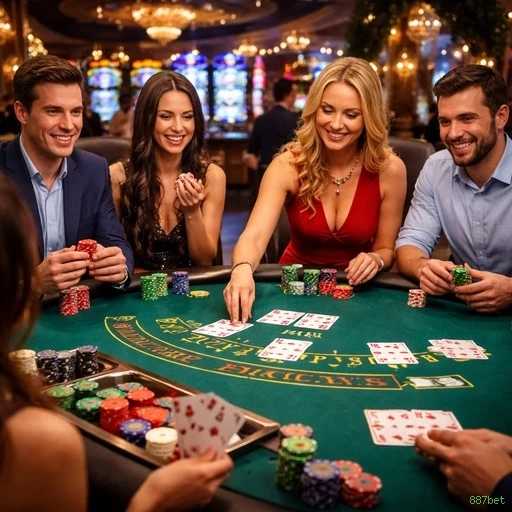 Roleta e blackjack 887bet